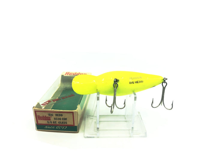 Heddon Big Hedd 9330 CDF Chartreuse Coach Dog Color with Box