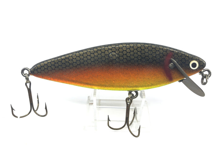 Vintage Hellraiser Psycho Path Musky Lure 6" Black Back Orange Color