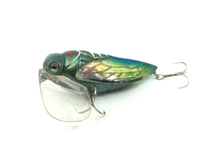 Bass Pro XPS Cicada Lazer Eye Top Water Lure Green Color