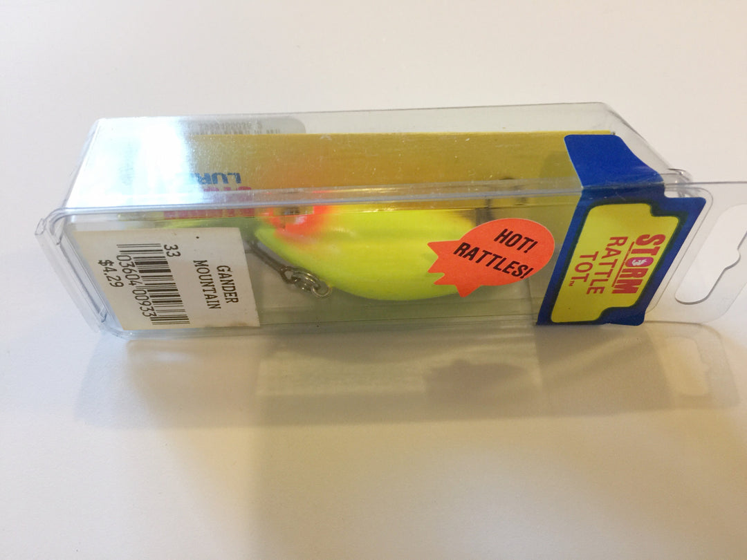 Storm Rattle Tot NIB Solid Chartreuse