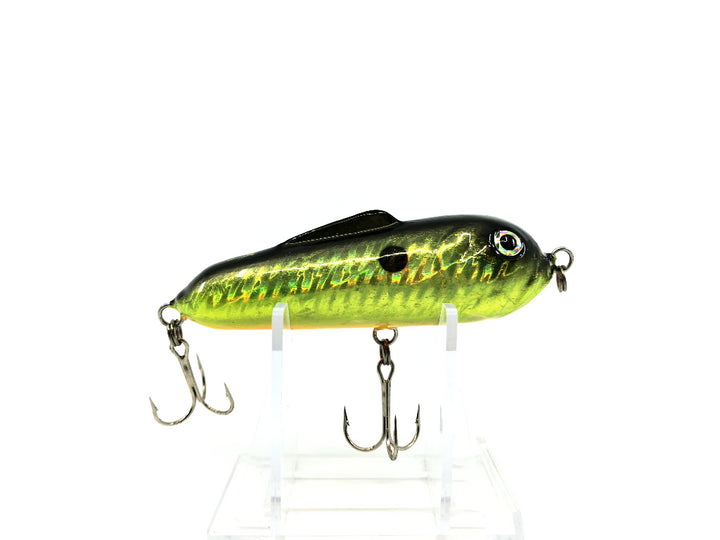 Bass Pro XPS Topwater Knocker Black Gold & Orange Color