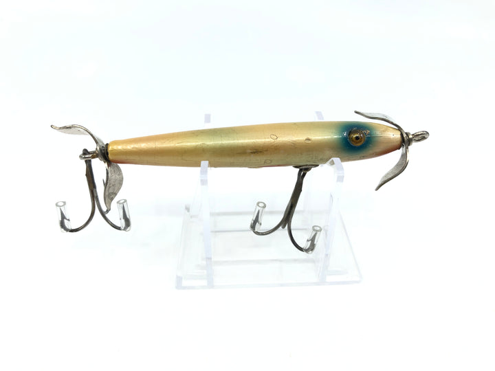 Shakespeare Slim Jim Vintage Wooden Lure Pearl Color