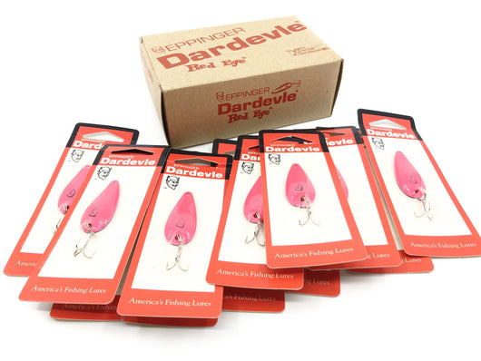 Eppinger Dardevle Dealer Box of 12 Pink Spinnie Lures New on Card – My Bait  Shop, LLC