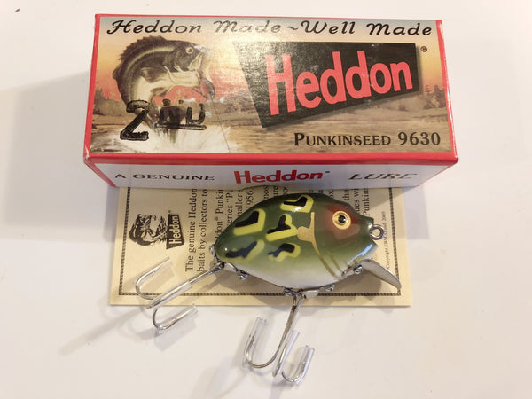 Heddon 9630 2nd Punkinseed DGLF Dark Green Luny Frog Color New in