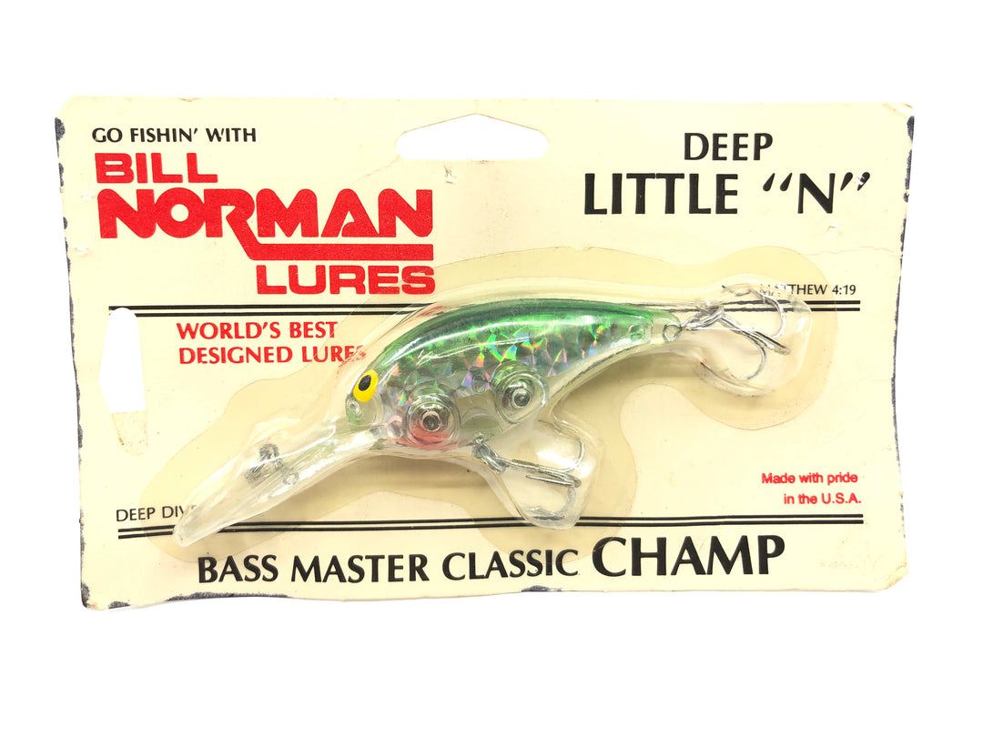 Bill Norman Deep Little N Bass Master Classic Champ New on Card Old Stock