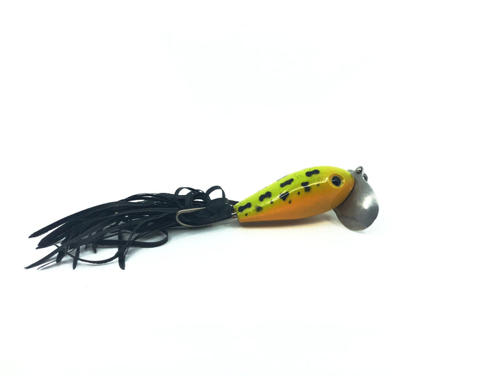 Arbogast Weedless Jitterbug Frog/Yellow Belly Color