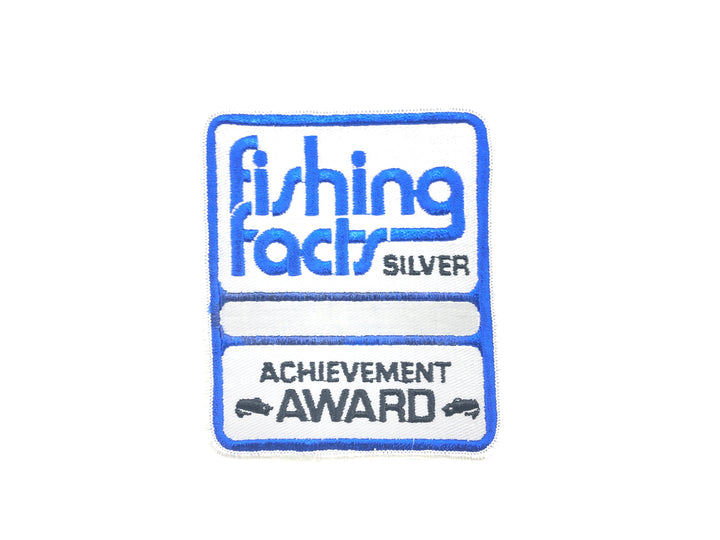 Fishing Facts Silver Achievement Award Patch