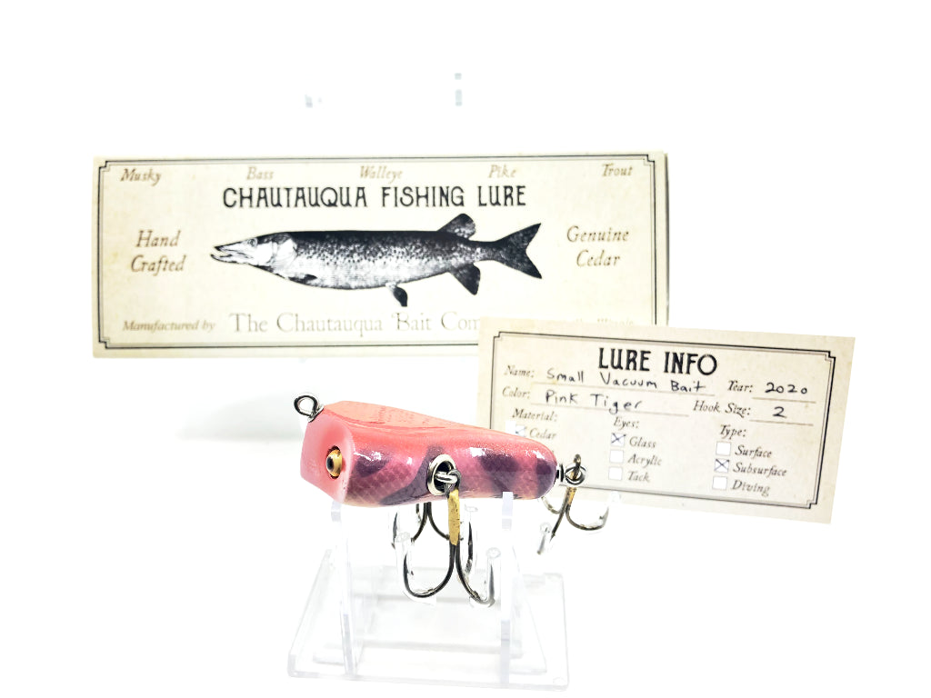 Chautauqua Custom Vacuum Bait in Pink Tiger Color