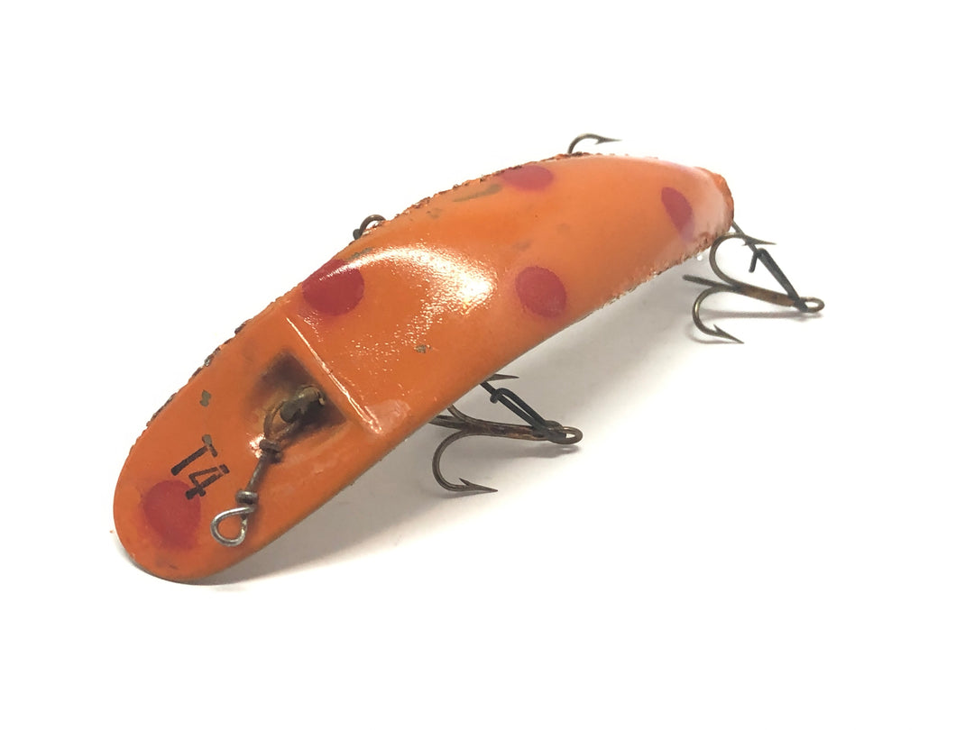 Helin Flatfish T4 Orange with Red Spots and Gold Bottom Half and Half