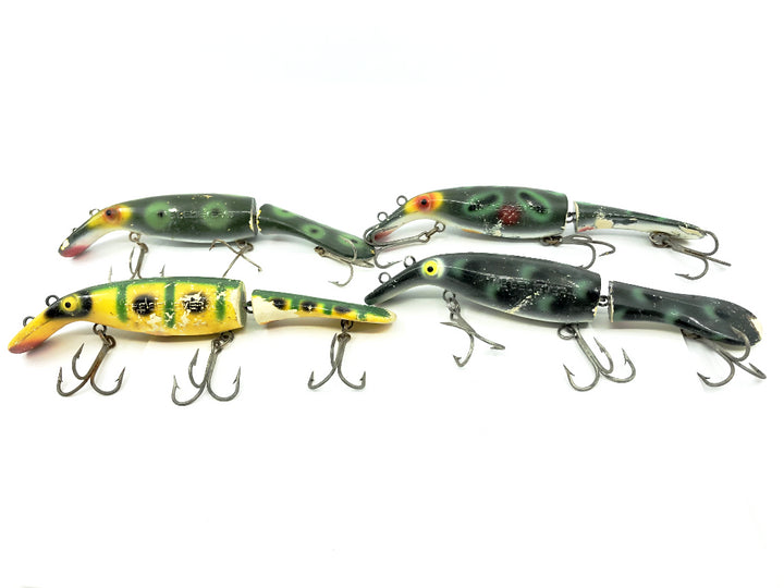 Lot of Four Drifter Tackle The Believer 8" Jointed Musky Lures