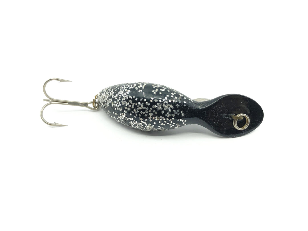 Heddon Magnum Tadpolly Black with Silver Glitter Color