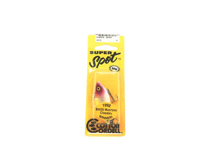 Cotton Cordell Super Spot 1992 Bass Master Edition Red Head Yellow Body Color with Card