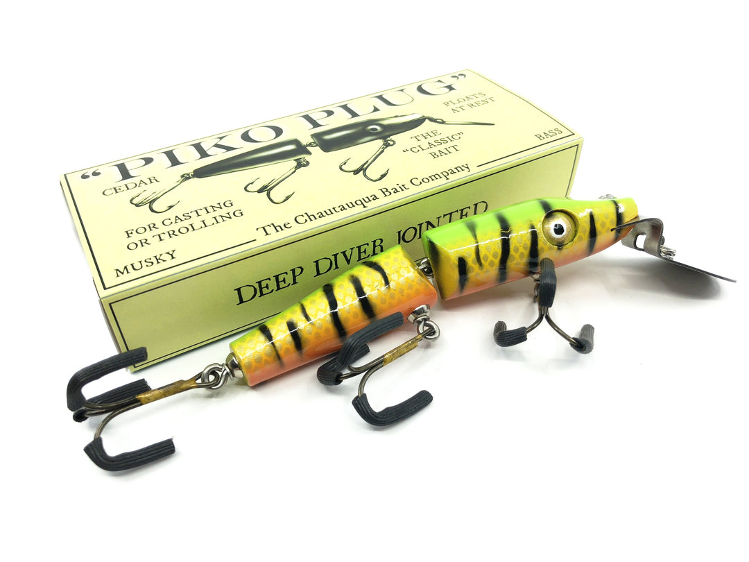 Jointed Chautauqua 4.25" Piko Plug Lure Special Order Color "Fire Tiger"