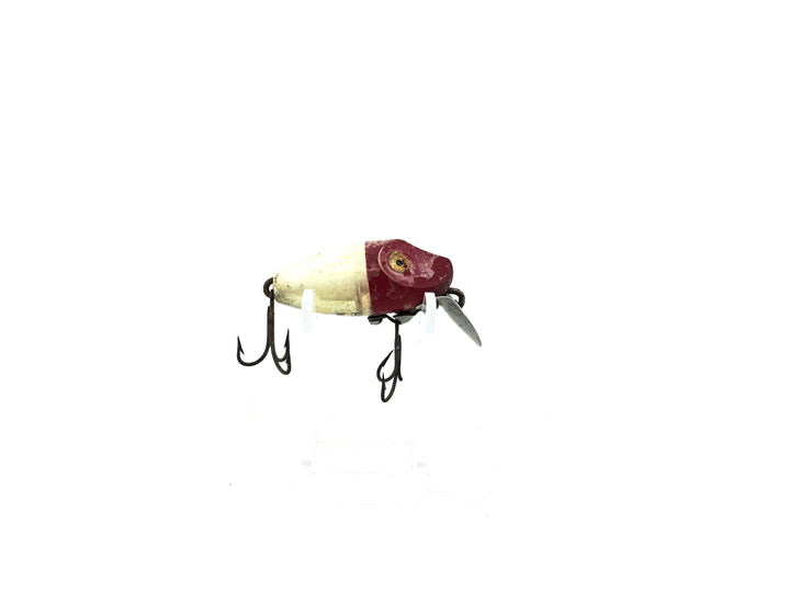 Heddon Midgit Digit River Runt Spook 9020 RH Red Head White Color