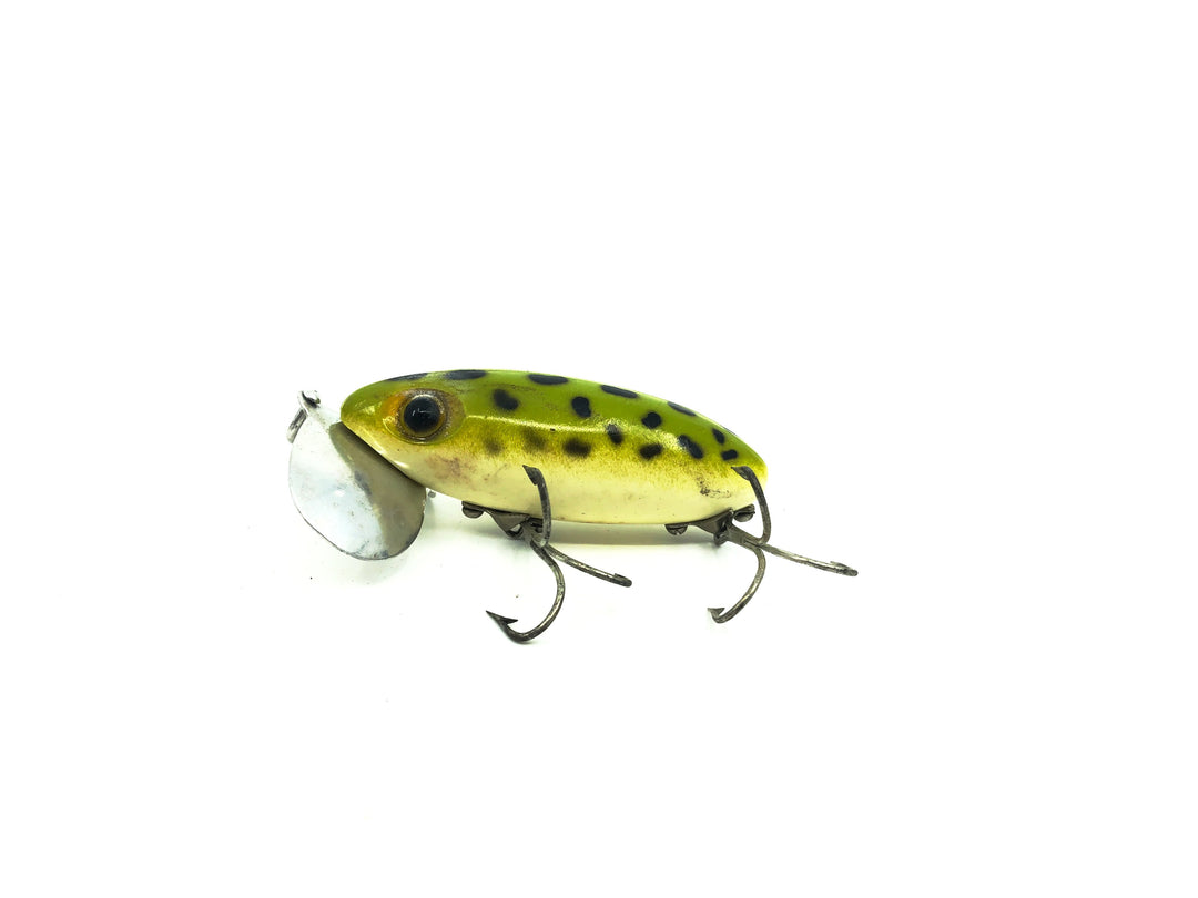 Arbogast Jitterbug 5/8oz Frog Color, Vintage Bugged-Eyed Model