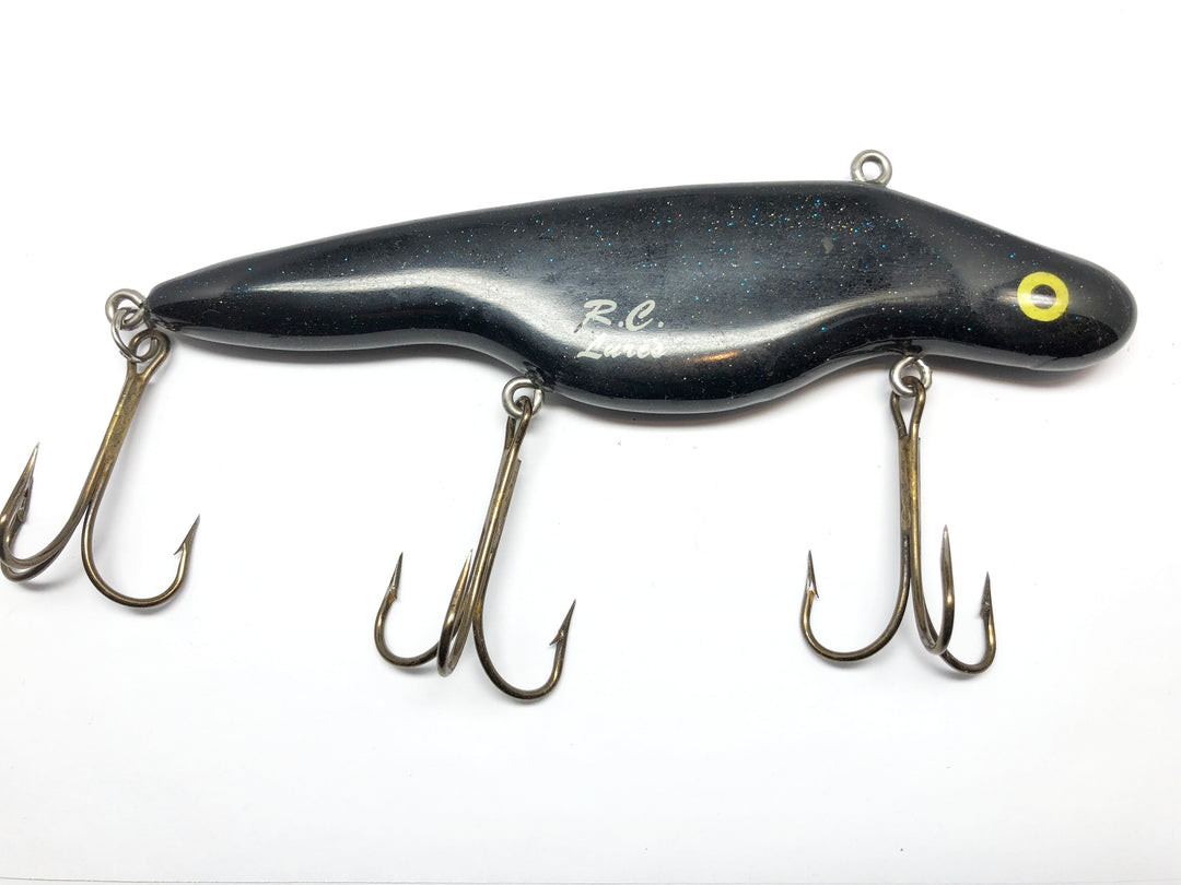 R.C. Lures Musky Lure Black Sparkles Color