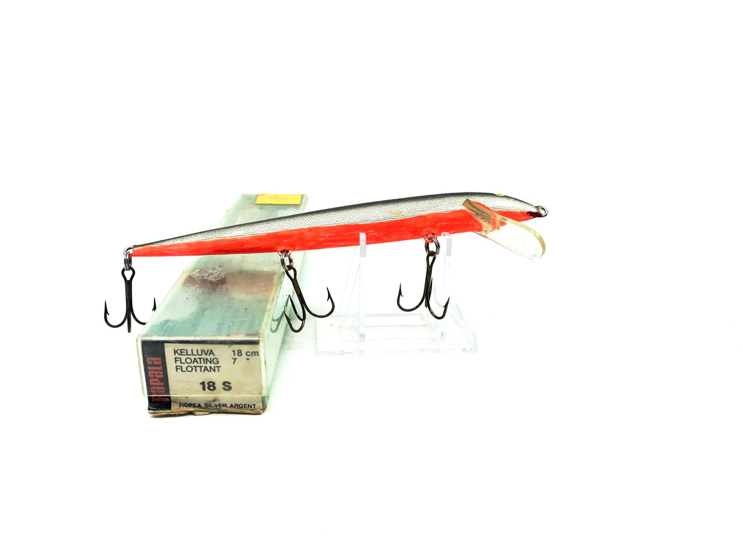 Rapala Original Floater F-18 S Silver/Orange Painted Belly Color in Box