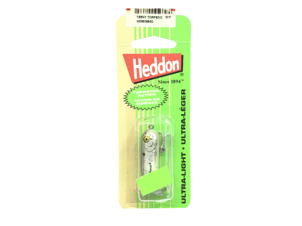 Heddon Teeny Torpedo X0355GBSD G Finish Shad Color New on Card Old Stock