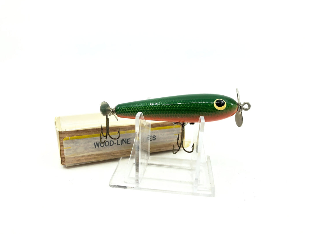 Wood-Line Lure Torpedo Bait, Perch Scale Color, Wisconsin Bait