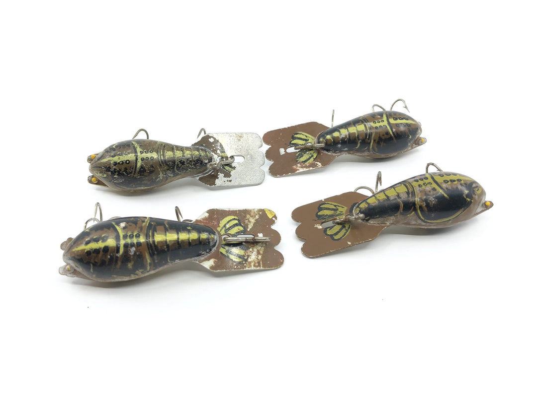 Arbogast Mud Bugs Lot of Four. Fisherman's Lot 2