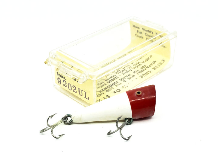 Creek Chub 9200 Ultra Light Plunker 9202 UL Red Head White Color with Box