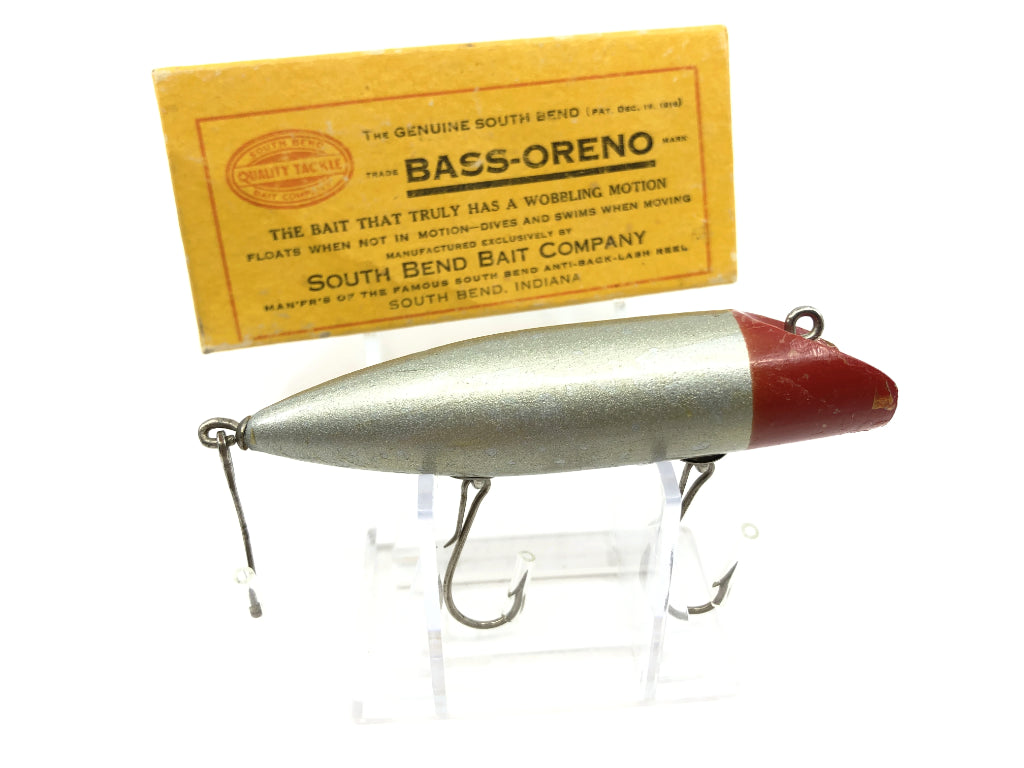 South Bend Jersey Rigged Bass Oreno 973-RHA Red Head Aluminum Body in Matching Intro Box.