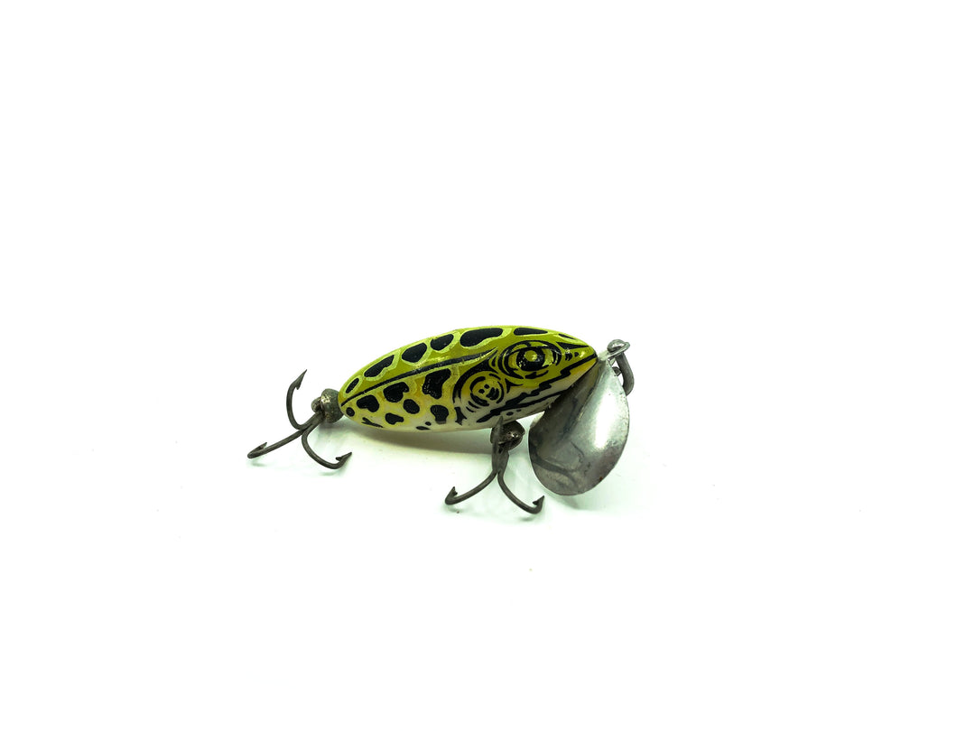 Arbogast Jitterbug Seein's Believin Leopard Frog White Belly