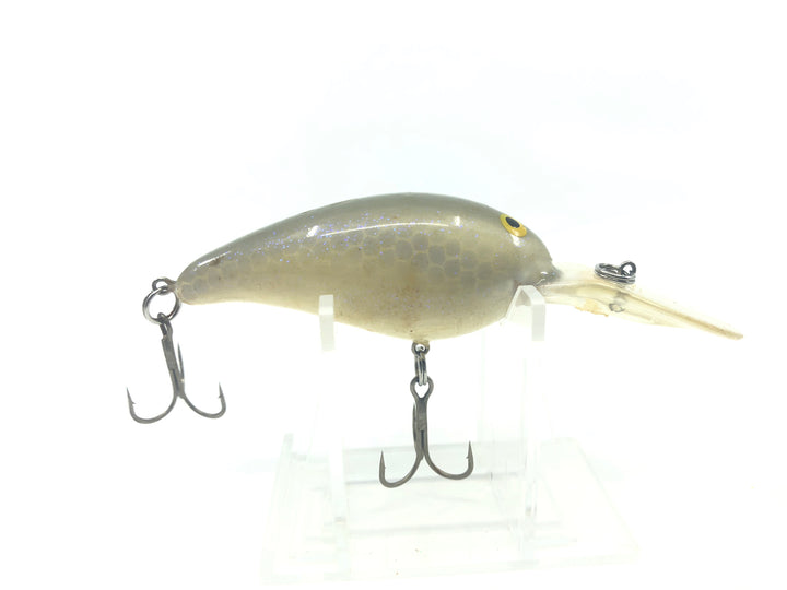 Bill Norman White With Silver back Scale Crankbait