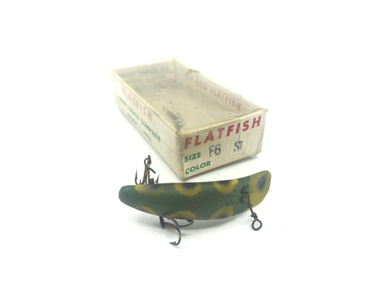 Helin Flatfish Frog Color Fishing Lure In The Box