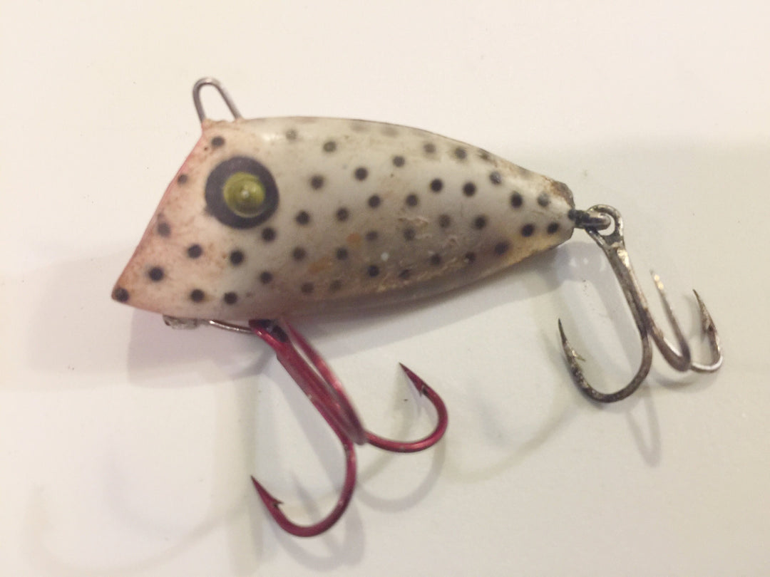 Bayou Boogie Lure White Black Dots Color