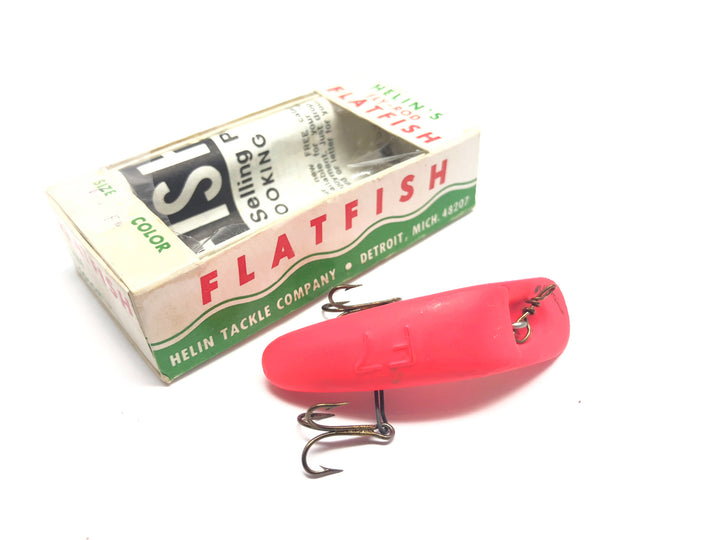 Helin Vintage Flatfish F7 Fluorescent Orange / Red with Box and Paperwork