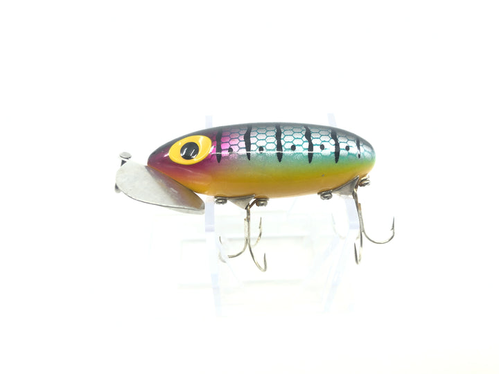 Arbogast Jitterbug Rainbow Perch Color