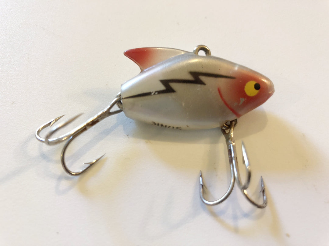 Heddon Sonic Clear Silver with Lightning Bolt Color