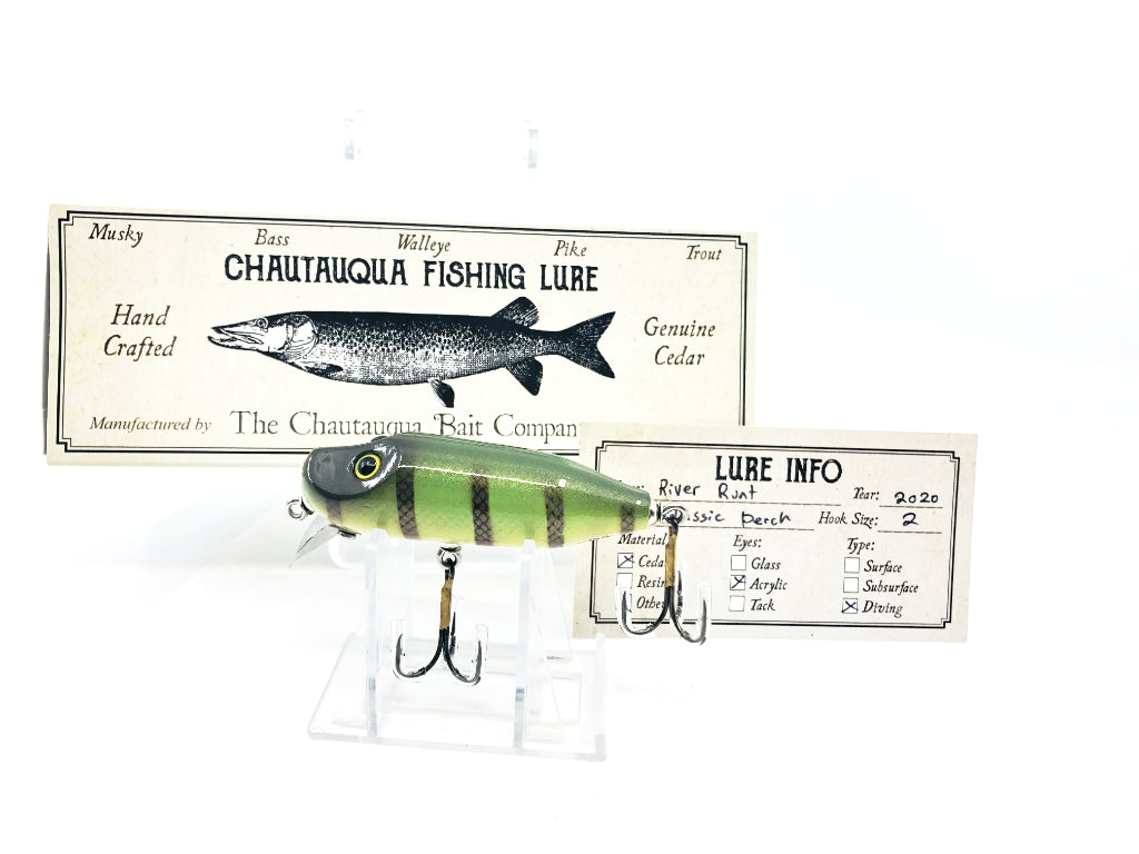 Chautauqua Special Order Wooden River Runt in Classic Perch Color 2020