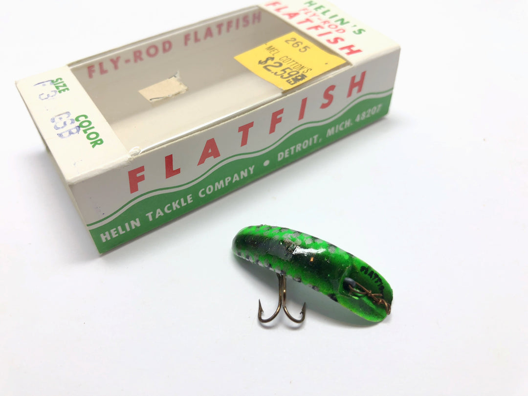 Helin Fly-Rod Flatfish F3 GSB Green Silver Black Color New in Box