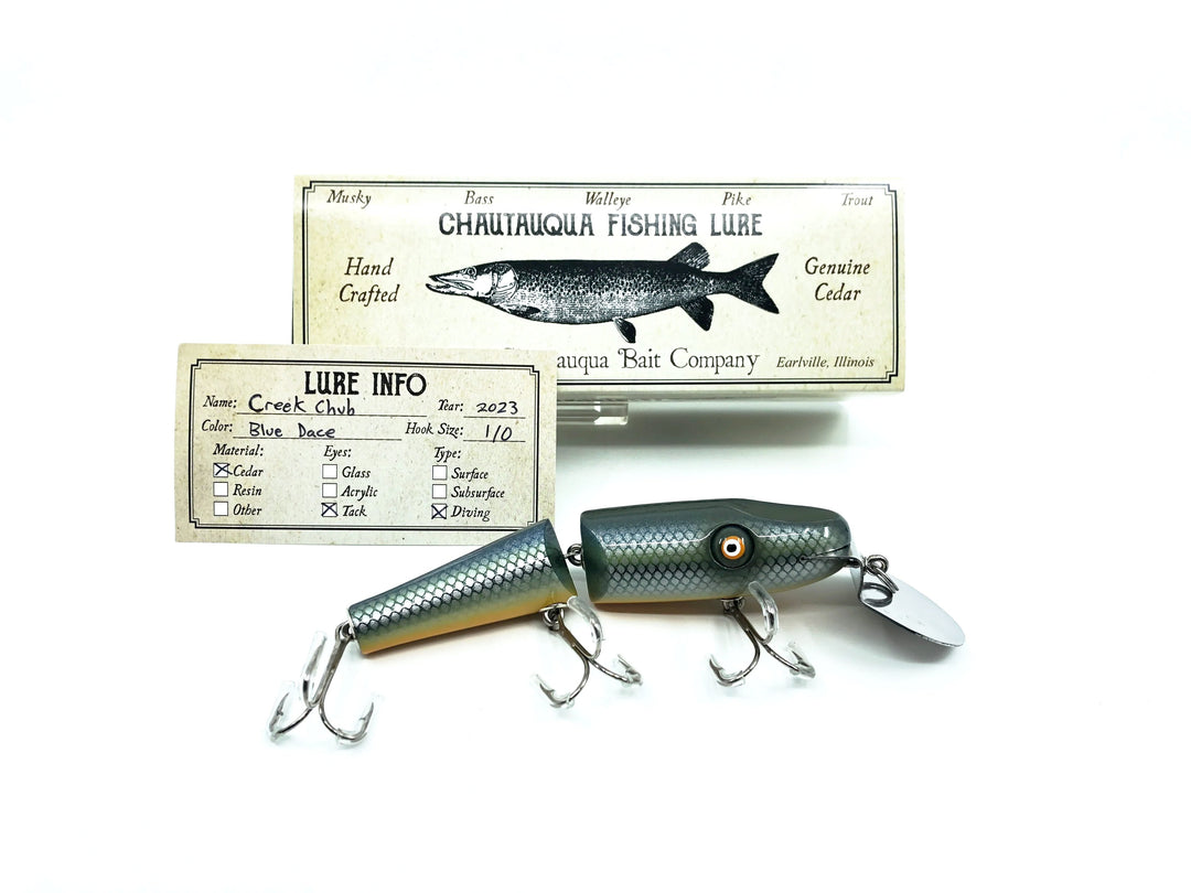 Chautauqua Jointed Creek Chub Lure in Blue Dace Color