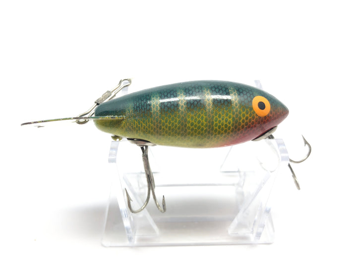 Bomber Wooden Lure in Green Perch Color 05