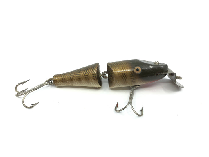 Creek Chub 2700 Jointed Baby Pikie Wooden Lure RARE with Tack Eyes