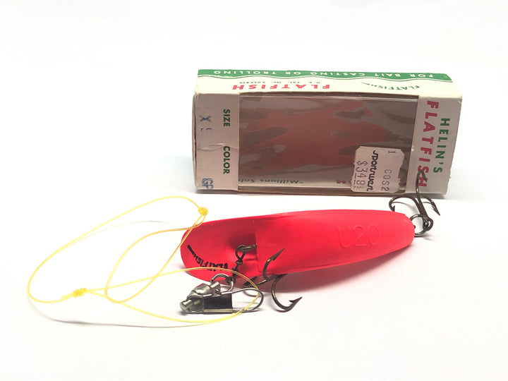 Helin Flatfish U20 RFL (Fluorescent Red) with Box