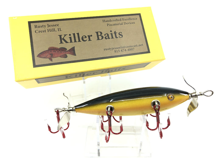 Rusty Jessee Killer Baits Model 150 Minnow in Black Sucker Color 2019