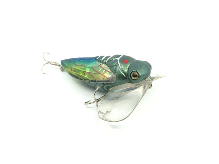 Bass Pro XPS Cicada Lazer Eye Top Water Lure Green Color