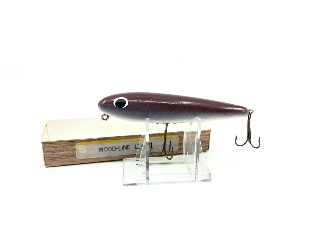 Wood-Line Lure Zara Walking Bait, Purple Sucker Color, Wisconsin Bait