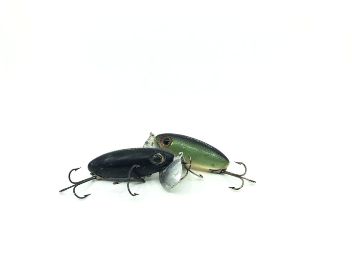 Two Arbogast Jitterbug Frog/Shad Colors