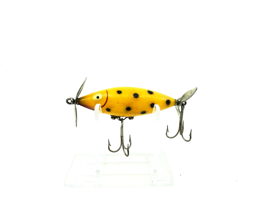 Tackle Industries Skip Jack Torpedo, Yellow Black Dots Color