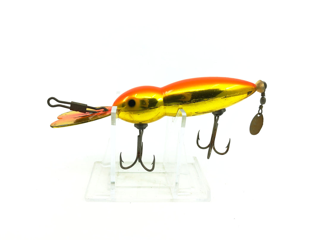 Hellbender Whopper Stopper, Gold Chrome/Orange Back Color