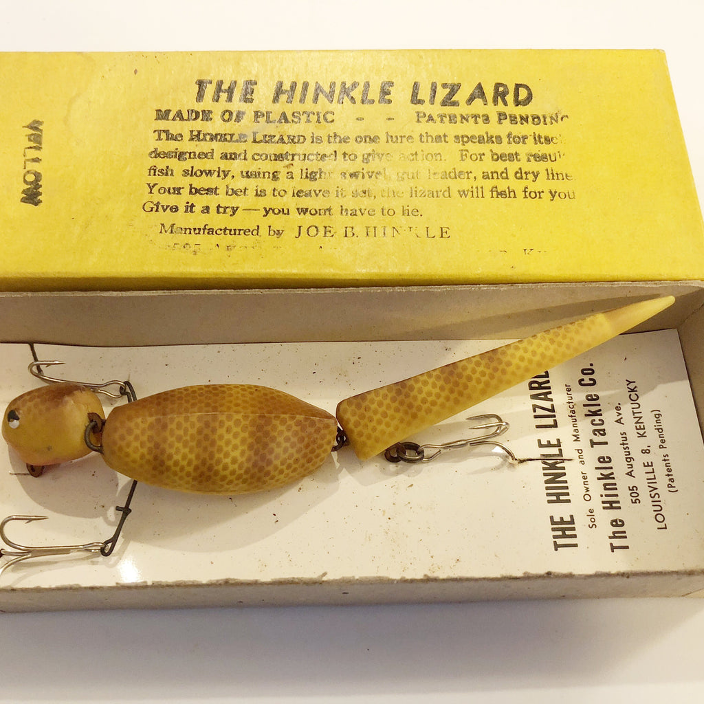 Hinkle Lizard Yellow Color with Correct Box – My Bait Shop, LLC