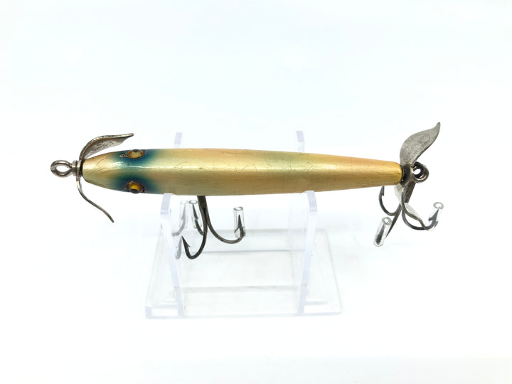 Shakespeare Slim Jim Vintage Wooden Lure Pearl Color