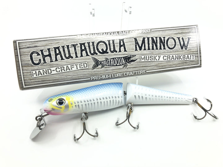 Jointed Chautauqua 8" Minnow Musky Lure Special Order Color "Blue Shore"