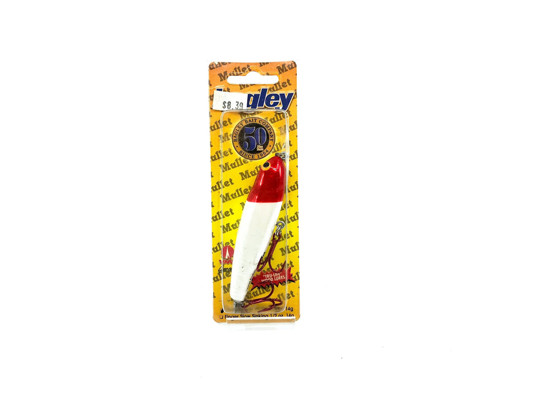 Bagley Jumping Mullet JM3-RHW Red Head/White Color