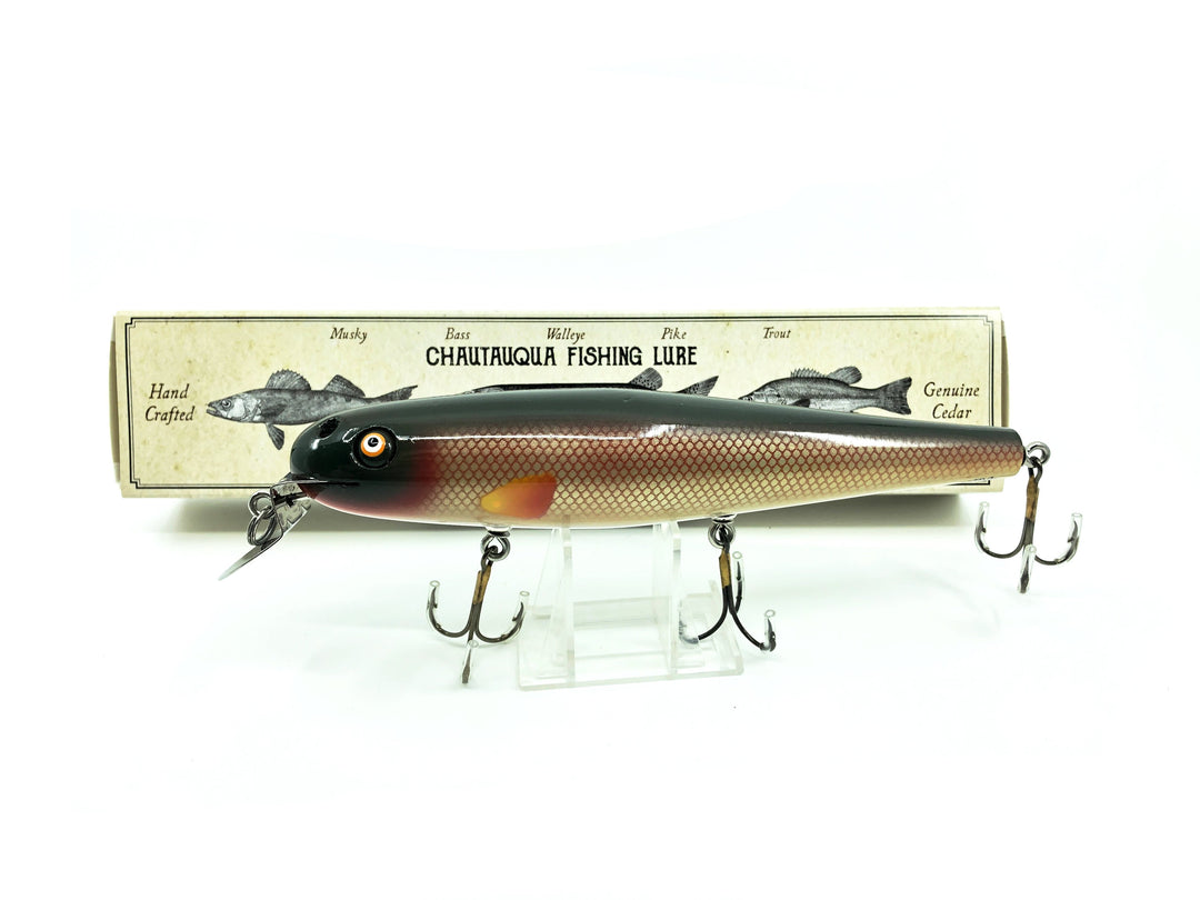 Chautauqua 8" Minnow Musky Ruby Chub Color